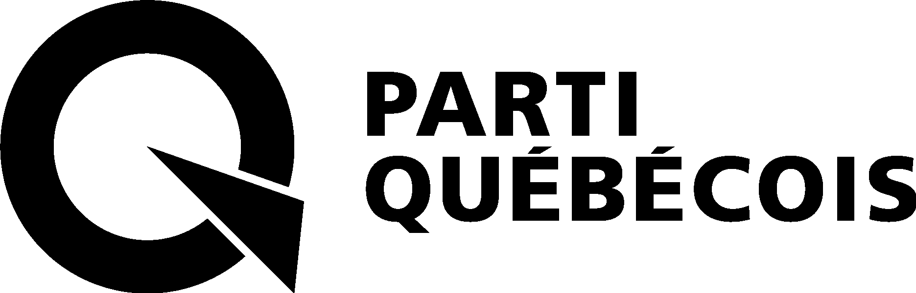 Parti Quebecois Black Logo Vector Logo